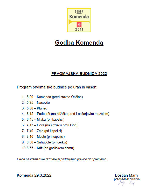 PRVOMAJSKA BUDNICA